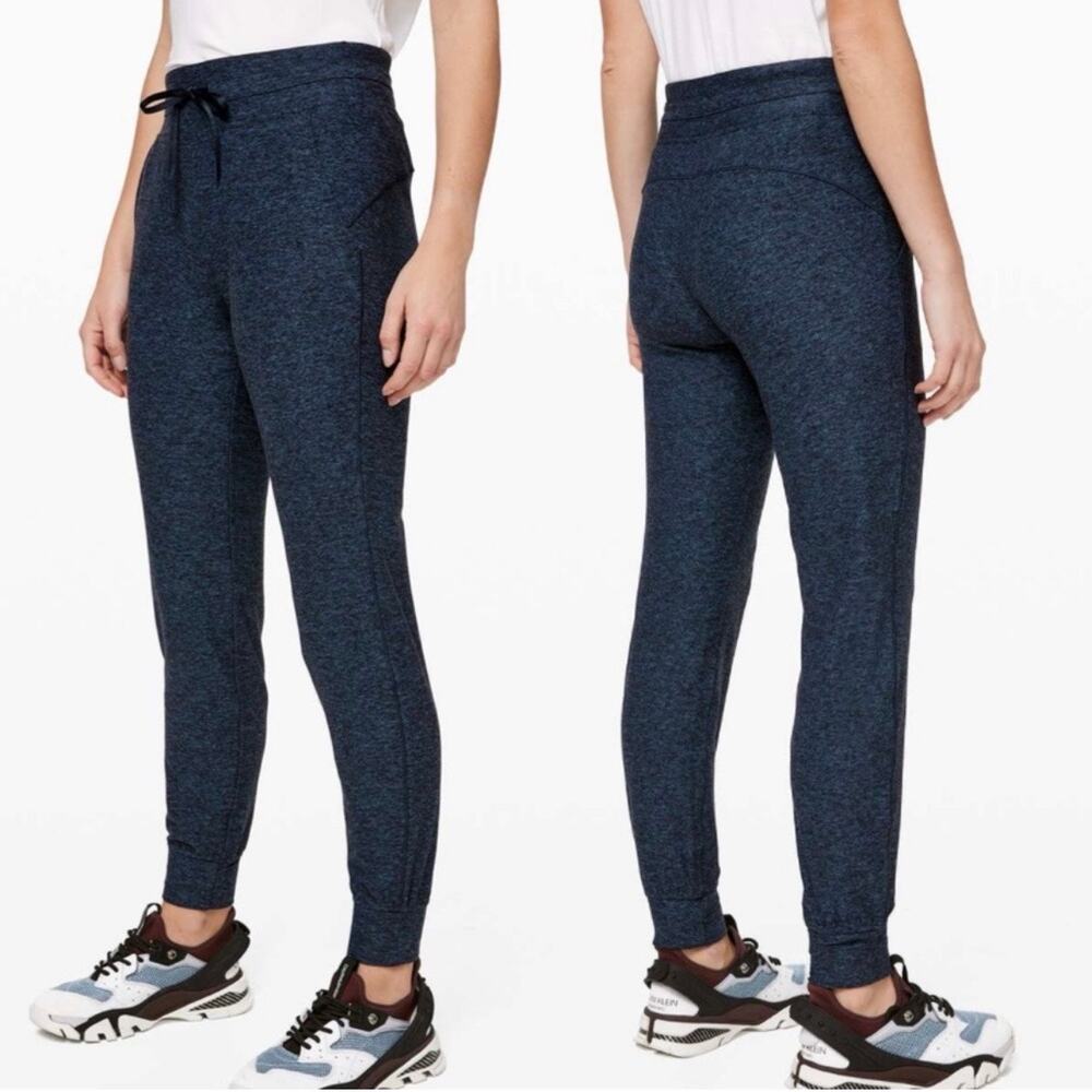 Lululemon Pants Womens 8 Blue Ready to Rulu Jogger 29" Heathered True Navy Black